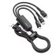 Swift Micro Type C Multi Port 3 In 1 Usb Fast Charging Cable Nylon Braided