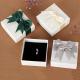 8*8*1.7cm Jewelry Packaging Boxes Base Lip Boxes With Ribbon