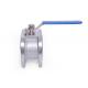 SS316 DN80 Wafer Ends Wafer Ball Valve CF8M 1PC PN16 With Lever Light Weight