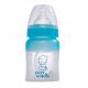 11oz blue wide mouthed  pure Silicone Baby Bottle  with elegant shape for feeding