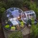 1mm PVC Transparent Bubble Tent With Tunnel  Inflatable Camping Tents