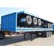 CIMC 40 ft flatbed trailer for container transporting high bed trailer 20 ft hi