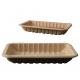 Natural color customized size Biodegradable Trays Compostable Meat Tray The Perfect Solution for take aways food usage