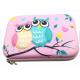 Cartoon Surface Cute Pencil Box , Square Press Proof Zipper Multifunction Pencil Case