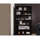 Four Shelf Wood High Bookcase Cabinet For Living Room