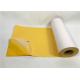 Golden Yellow Flock Heat Transfer Paper Eco - Friendly Good Washing Resistance