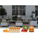 Orange Small Scale Juice Bottling Equipment , Rotary Sealing Automatic Bottle Filling Machine