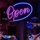 ROHS Led Neon Open Sign Closed 60c Blue Hotel Bar Cafe