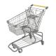 60L Q195 Steel Steel Shopping Cart American Style Retail Shopping Trolley