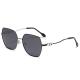 Hollow Gradient Color Metal Frame Sunglasses Polarized For Women