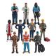 10 PCS Pretend Professionals Pretend Career Figures People at Work Model Toy for Boys Girls Kids