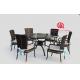 Modern dining room wicker furniture leisure rattan dining table and chair