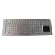 IP65 desktop metal compact keyboard with touchpad / industrial pc keyboard