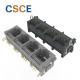 CSCE-52B-488111X01 Series 1x4 Multi-Port RJ45 Connector 8P8C 90 Degrees