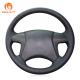 Hand Stitching Artificial Leather Custom Steering Wheel Cover for Toyota Kijiang Innova E J G V 2.0 AT 2.5 STD 2004-2014