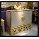 Golden Carved Wooden Chest Cabinet