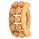 Massage Ball Roller Handheld Wood Beads Back Massager for Total Body Health Care