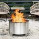 Outdoor 304 Stainless Steel Smokeless Stove 22 Inch Bonfire Outdoor Pit