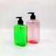 10oz 16oz Flat Pink Clear Plastic PET Bottle For Cosmetic