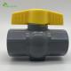 1/2-4 Connection Form Plastic Fixed Manual PVC Octagonal Ball Valve with Yellow Handle