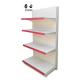 Factory customized color size top sale supermarket single double thickening product display pullet shelves gondola shelving