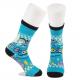 Breathable Eco - Friendly 3D Printed Socks For Adults Custom Made Size