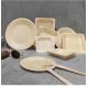 Square Wooden Biodegradable Disposable Tableware Compostable For Wedding