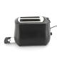 Black Wide Slot 2 Slice Toaster  with Pop Up Reheat Defrost Functions 6-Shade Control  toaster machine