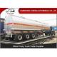 43 Cubic 3 Axles Fuel Tanker Semi Trailer Mechanical / Air / Bogie Suspension