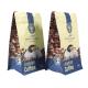 Customized Logo Flat Bottom Pouch Matte Laminated Zip Lock Coffee Bags With Valve