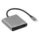4-In-1 Docking Station with 2 Dual 4K HDMI Ports and USB-C Type-C to Dual HDMI Adapter