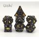 Portable Sharp Metal RPG Dice Hand Polished For Dungeon And Dragon