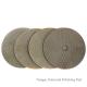 Round Electroplated Diamond Tools , 100mm Diamond Sanding Pads For Glass