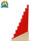 Wooden Educational Toys  Montessori Sensorial Material Long Red Rods for kindergarten and perschool