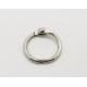 Metal silver nickel finish  14mm(9/16)loose leaf ring book binding ring hinged snap hook ring