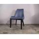 Dark Blue Light Luxury Restaurant Padded Dining Room Chairs Stainless Steel Nordic INS Style Cafe