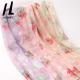 Custom Soft Tulle Fabric 100% Polyester Textile Material Print Chiffon For Garment