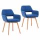 Soft Foam Modern Dining Armchair Club Guest With Solid Wood Legs OEM Available