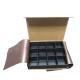 Kraft Gift Wrapped Chocolate Box With  Plastic Insert FDA Testing Level
