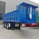 U Shape Container Dump 40 Cubic Meter Tipper Trailer with 12 Tires 10000x2500x3800mm