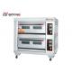 Stainless Steel Deck Oven 220v / 380v Two Deck Two Trays for Hotel