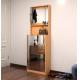 Living Room MDF Mirror Shoe Cabinet With Storage Layer / hooks