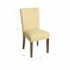 Classic Fabric Dining Room Chairs Upholstered Accent Yellow Easy To Clean