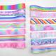 Ins Multicolor Clound Gift Wrapping DIY Hair accessories Thermal transfer Gift Print Ribbon