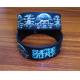 Fashionable Customizable Silicone Bracelets Wristband With Debossed Logo Fill Color
