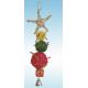 natural vine parrot toys 12 inches christmas star and ball for cockatiel