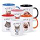 Custom Dog Photo Mugs Ceramic Coffee Cup With Picture 330ml 11OZ Juice Beer Mug