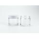 Wholesale 4oz 120mlcylindrical clear glass cosmetic jar for personal care