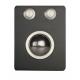 Mini Compact Industrial Black Metal Trackball with 2 Robust mouse Buttons