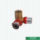 Female Wall Plated  Threaded Elbow Compression Double Straight Brass Press Union Fittings For Pex Aluminum Pex Pipe